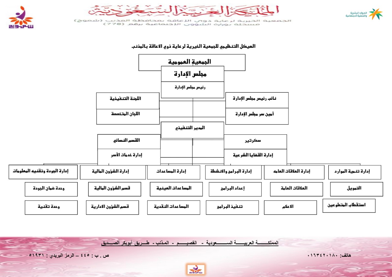 الهيكل التنظيمي